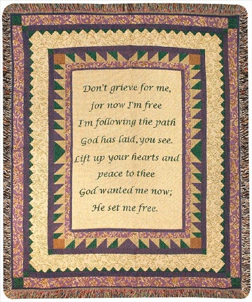 Atdgrv 50 X 60 In. Dont Grieve Tapestry Throw