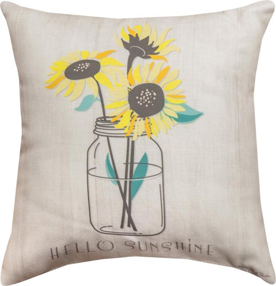 Sdphss 12 X 12 In. You Are My Sunshine Hello Sunshine Pillow