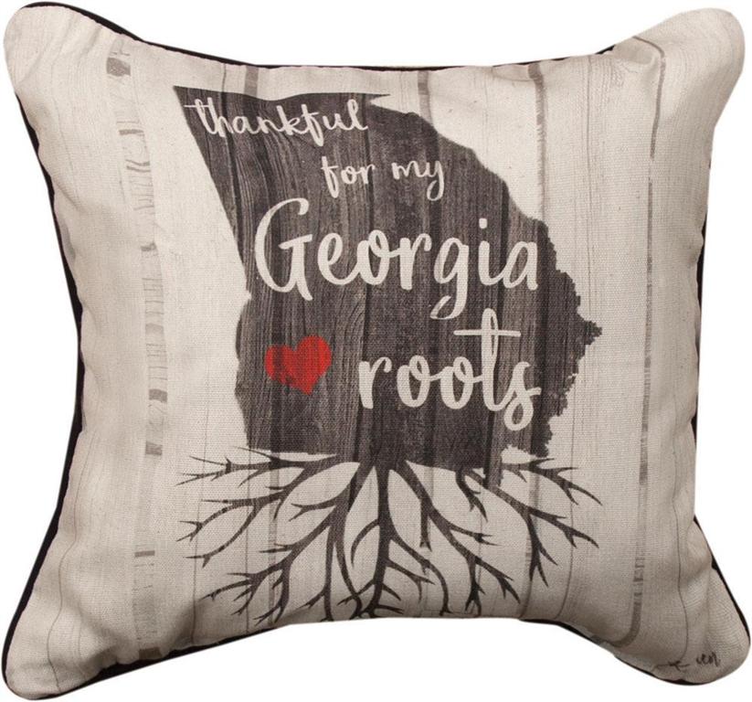Sdptga 12 X 12 In. Thankful For My Roots Georgia Kal Pillow