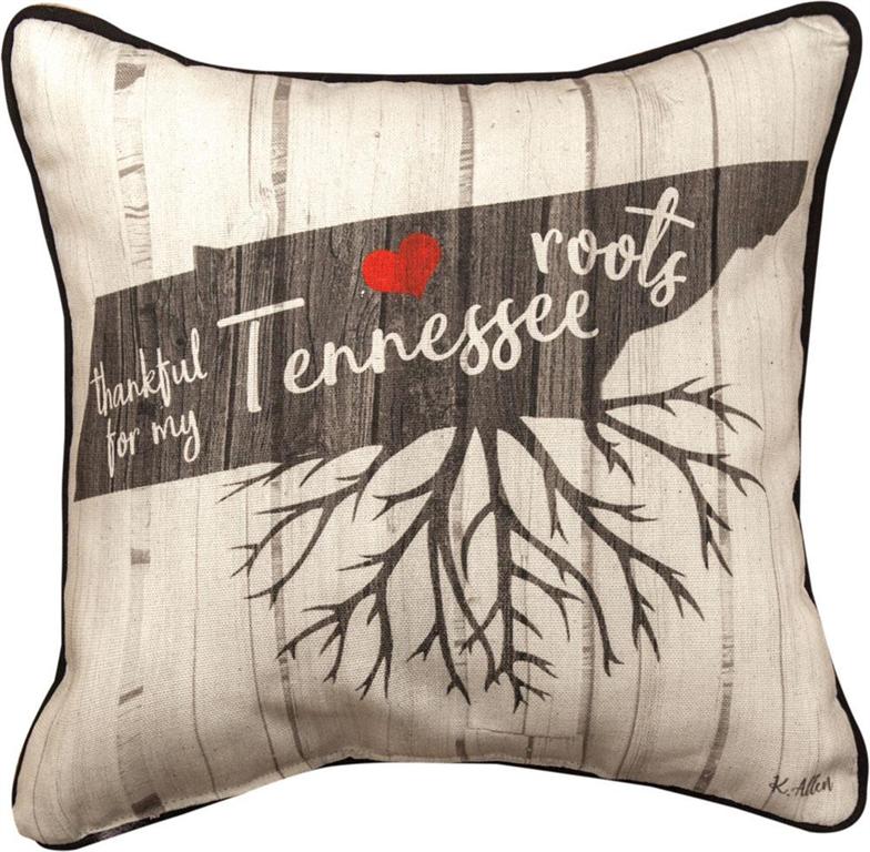 Sdpttn 12 X 12 In. Thankful For My Roots Tennessee Ka Pillow