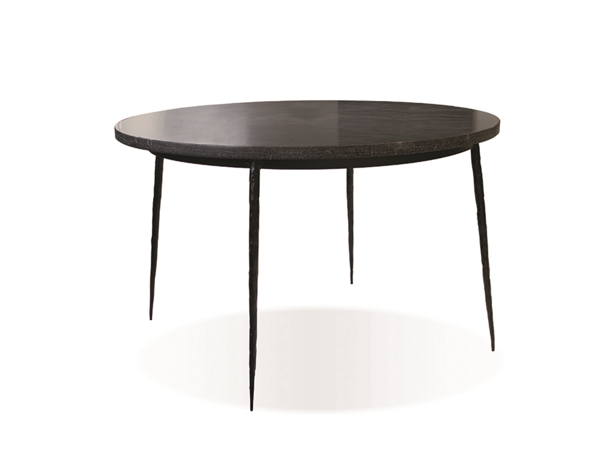 Mobital Dtakaiiblac49in Kaii Black Marble Dining Table - 49 X 49 X 30 In.