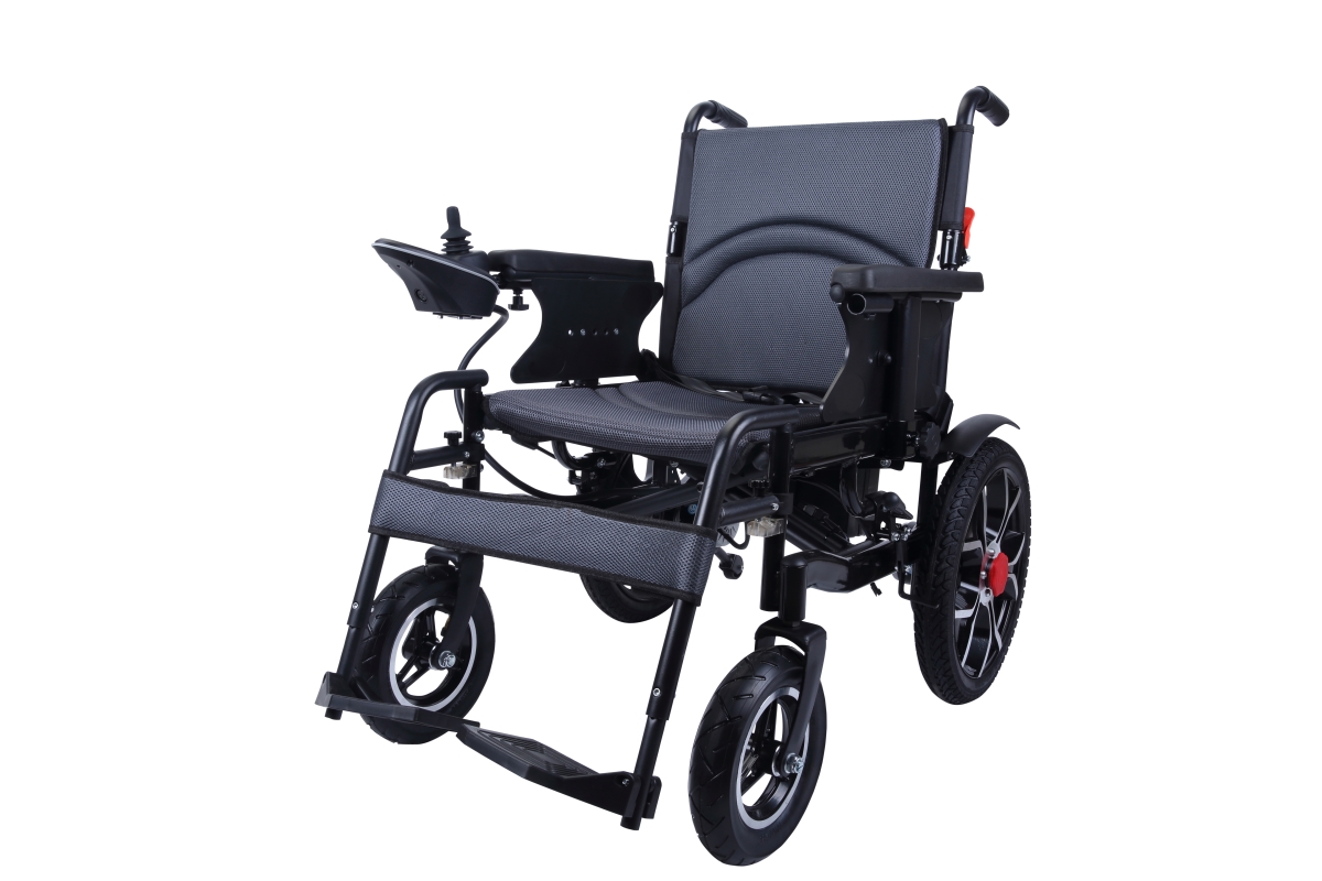 Ch4h-bk Electric Wheelchair With 16 In. Rear Wheels, 500 W Motor, Black