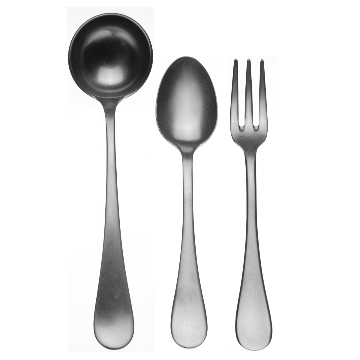 1026vi22003 Vintage Serving Set Fork Spoon & Ladle - 3 Piece