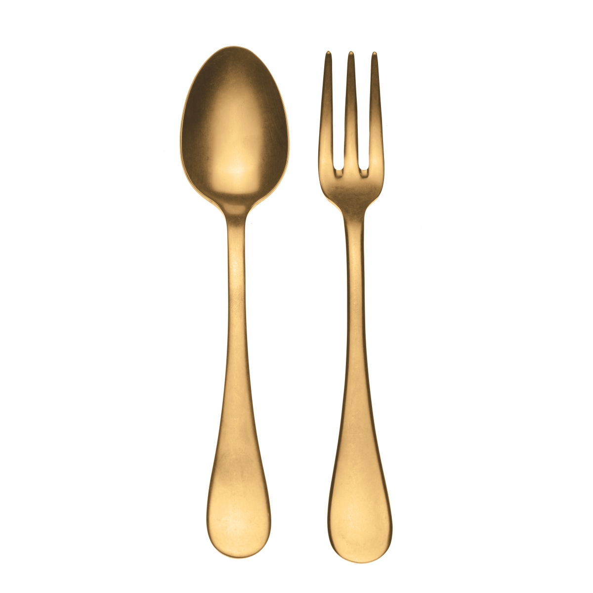 1097vi22110 Fork & Spoon Vintage Oro Serving Set