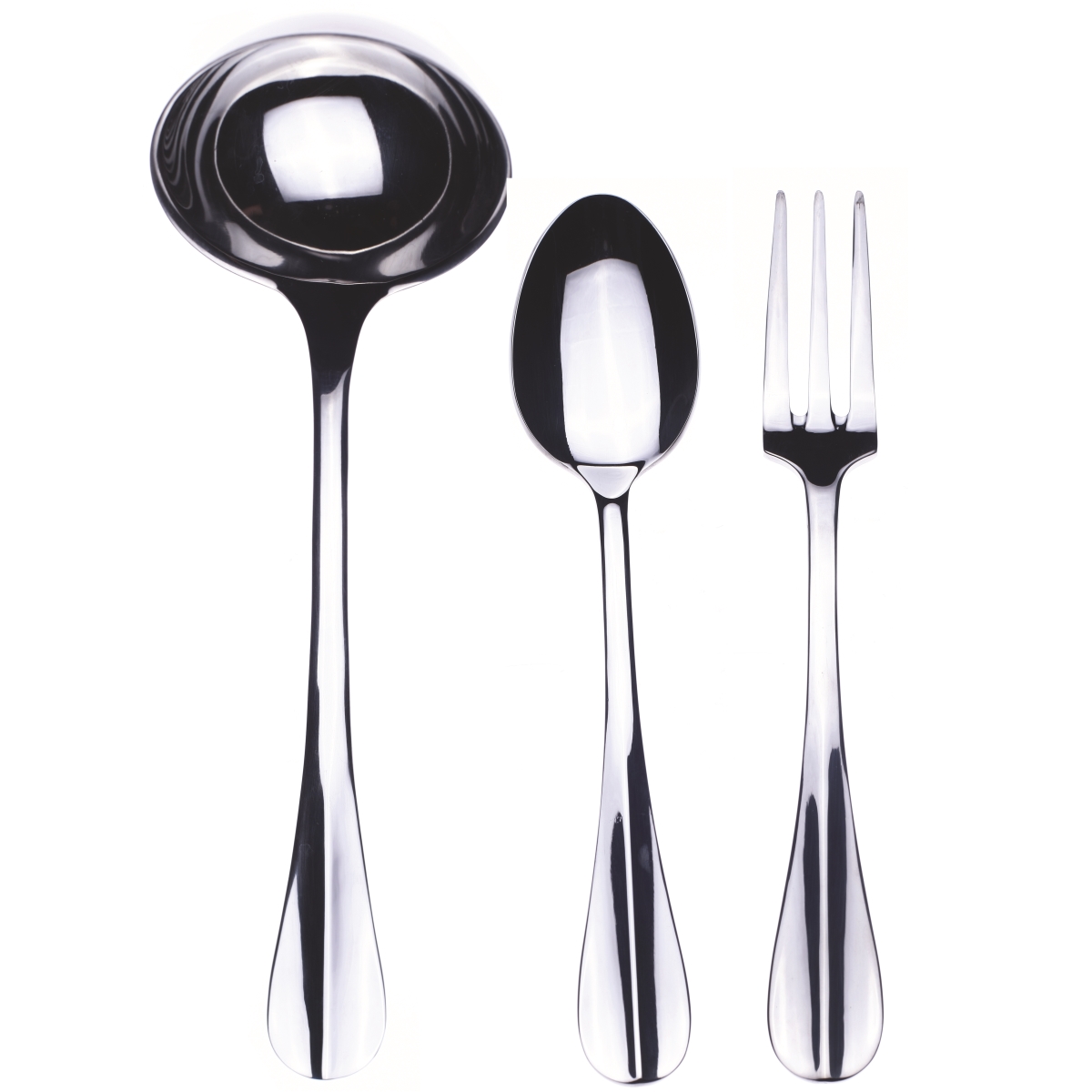 101422003 Roma Serving Set Fork Spoon & Ladle - 3 Piece