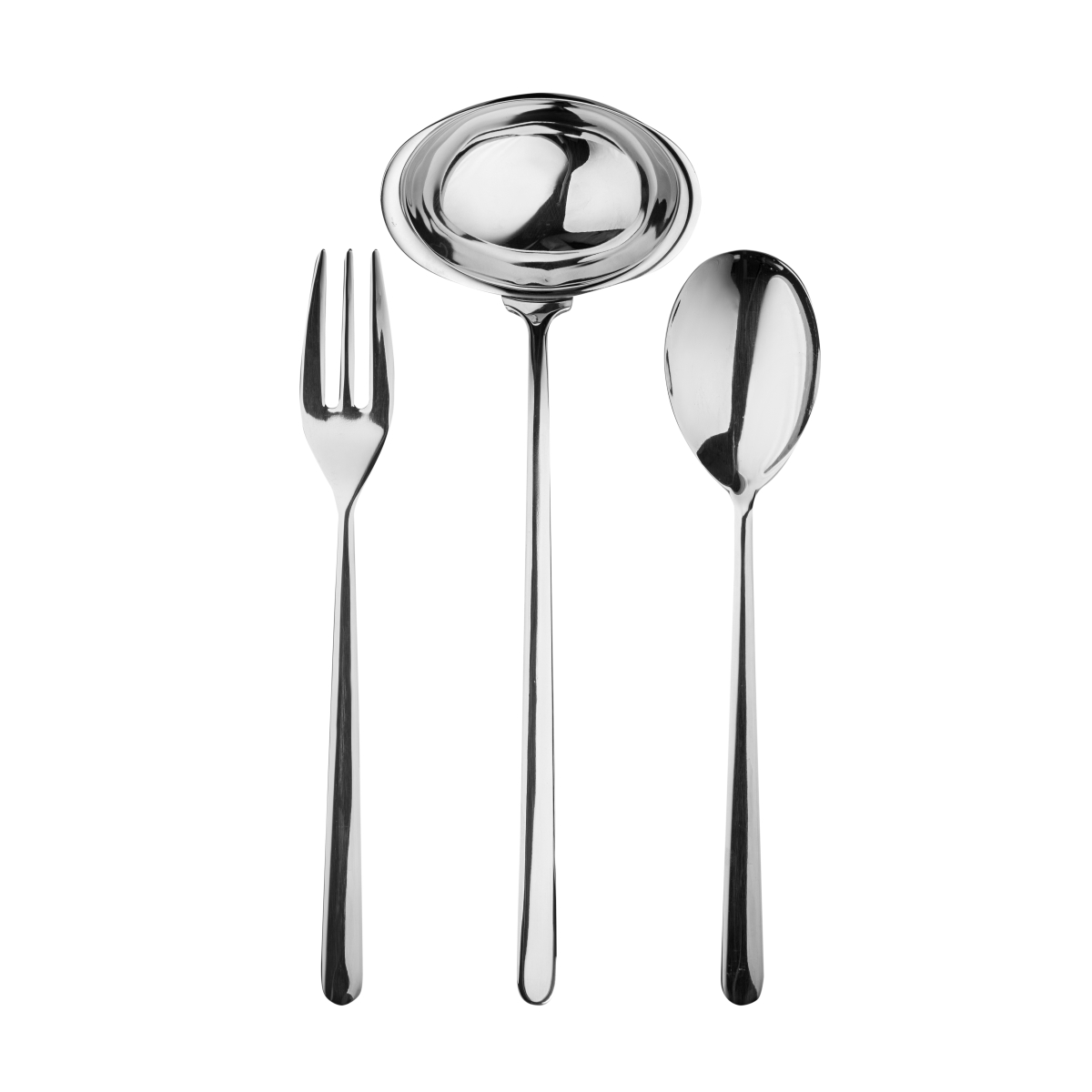 104822003 Serving Set Fork Spoon & Ladle - Linea - 3 Piece