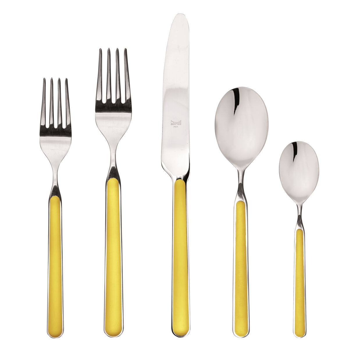 10g622005 Stainless Steel Fantasia Place Set, Yellow - 5 Piece