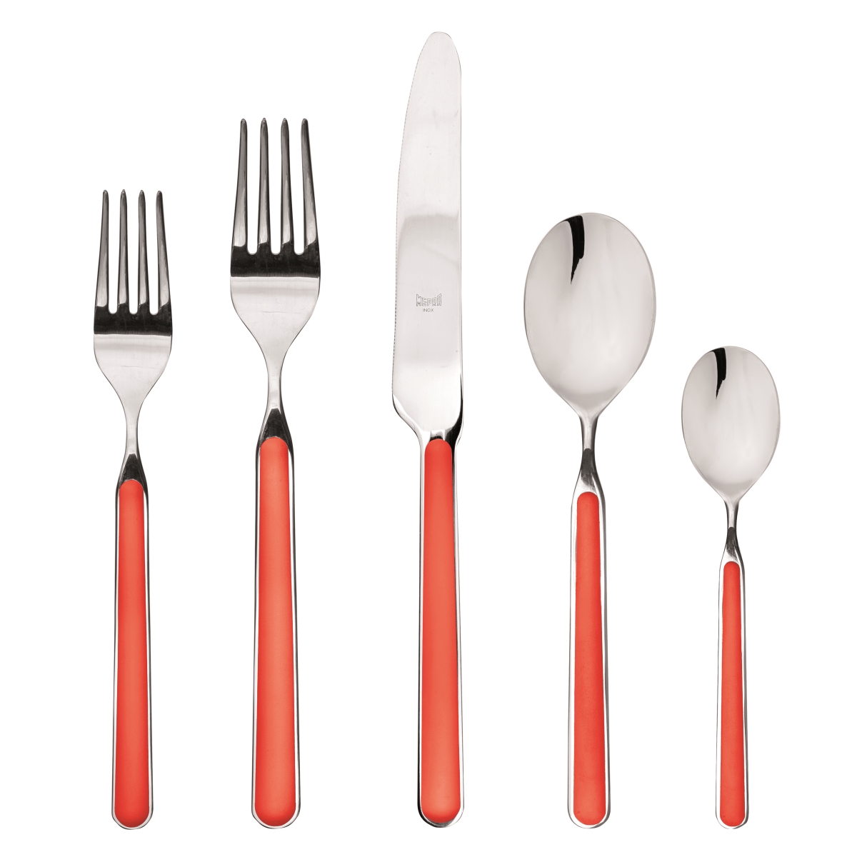 10s722005 Stainless Steel Fantasia Place Set, Red - 5 Piece
