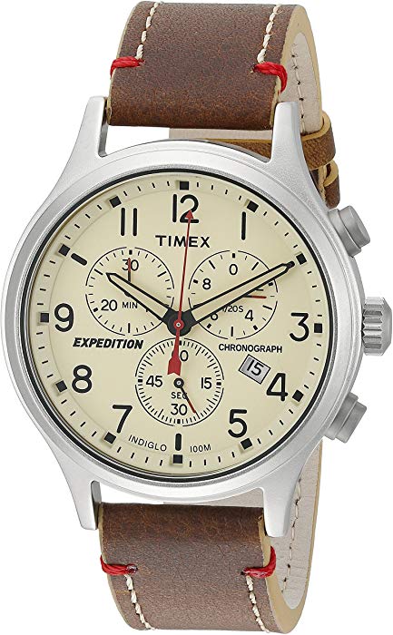 Tw4b04300 Expedition Scout Chrono Brown Strap Men Watch