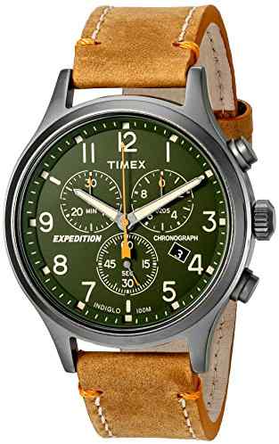 Tw4b04400 Expedition Scout Chrono Tan Strap Men Watch