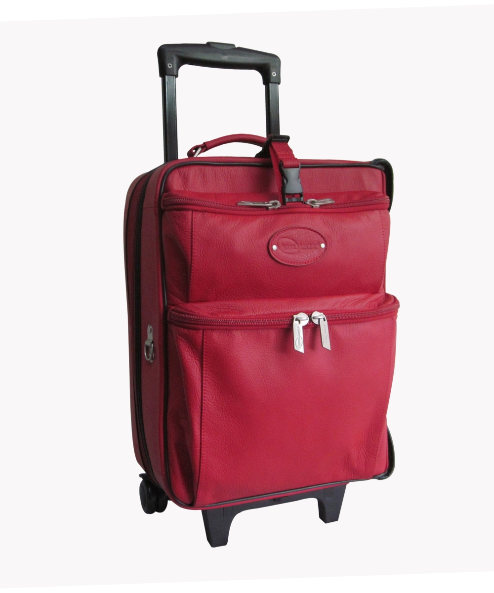 2460-1 Leather Novix Garment Bag, Red