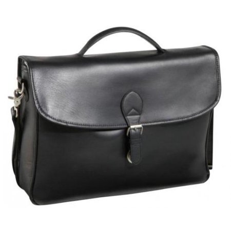 2495-0 Montana Leather Executive Briefcase, Black