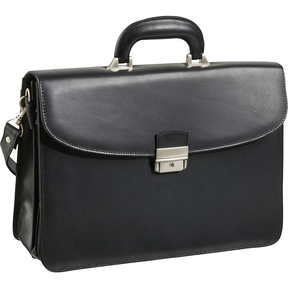 2850-0 Apc Functional Leather Executive Briefcase, Black
