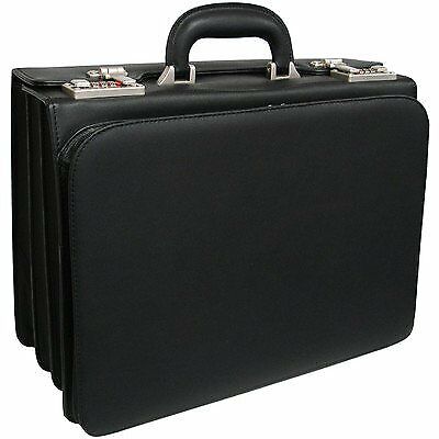 2890-0 Apc Attache Leather Executive Briefcase, Brown