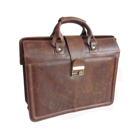 2900-4 Apc Legal Leather Executive Briefcase, Waxy Brown