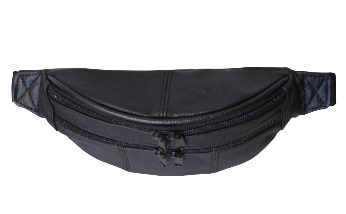 Picture of Amerileather 7310-0 Assorted Leather Fanny Packs&#44; Black