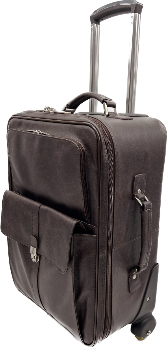 Picture of Amerileather #608-8 Amerileather Chestnut Leather Carry-on Pullman (#608-8)