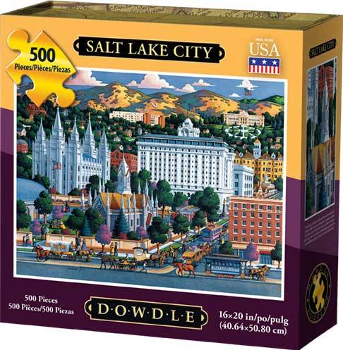 00005 16 X 20 In. Salt Lake City Jigsaw Puzzle - 500 Piece