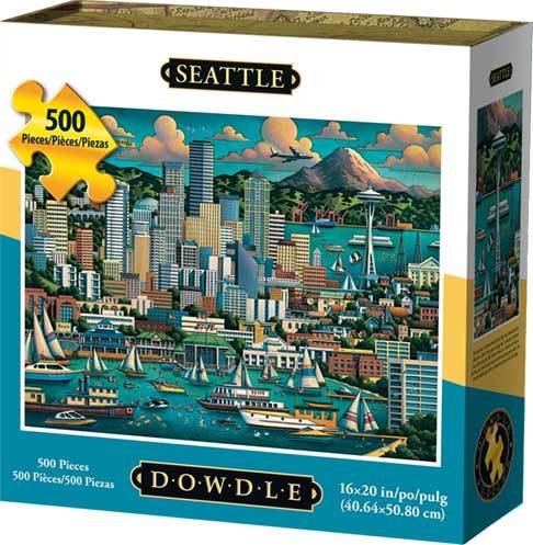 00049 16 X 20 In. Seattle Jigsaw Puzzle - 500 Piece