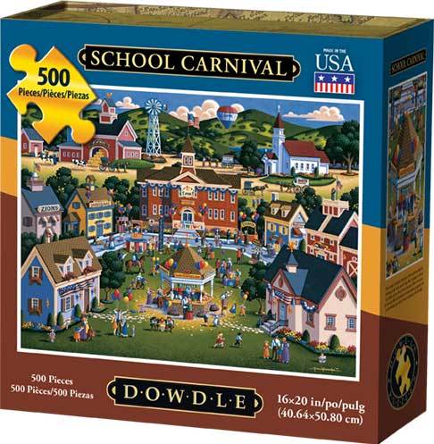 00064 16 X 20 In. School Carnival Jigsaw Puzzle - 500 Piece