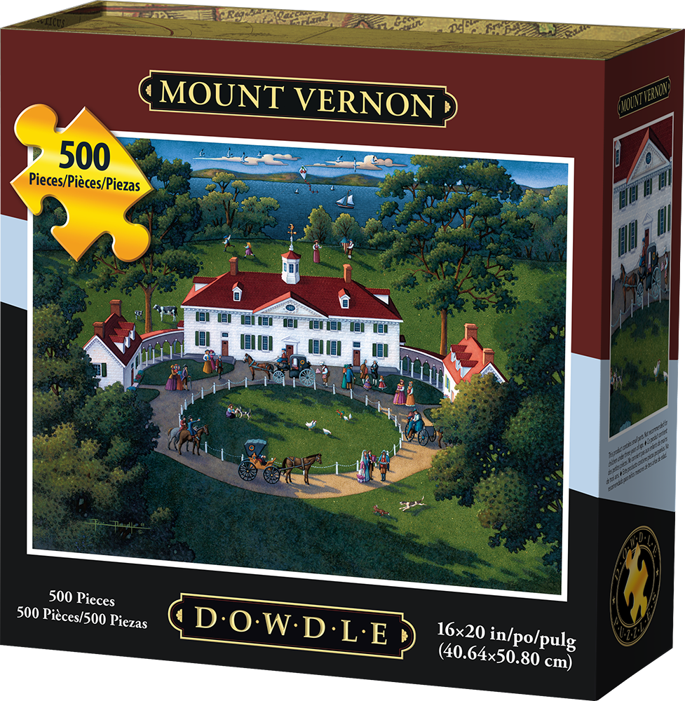 00095 16 X 20 In. Mount Vernon Jigsaw Puzzle - 500 Piece