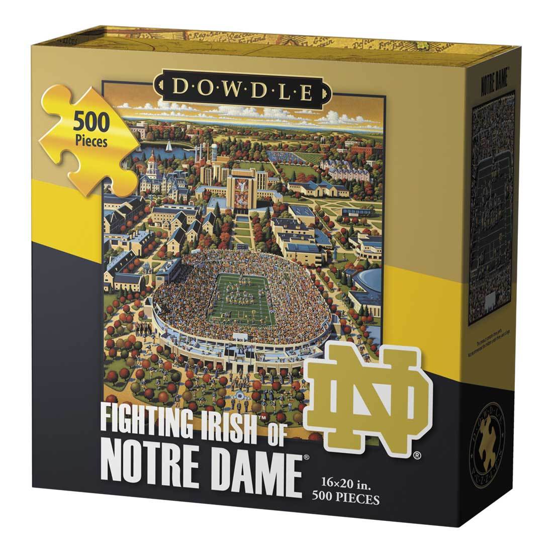 00108 16 X 20 In. Fighting Irish Of Notre Dame Jigsaw Puzzle - 500 Piece