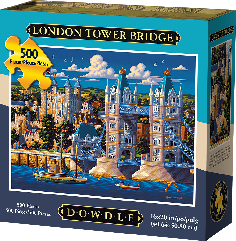 00120 16 X 20 In. London Tower Bridge Jigsaw Puzzle - 500 Piece