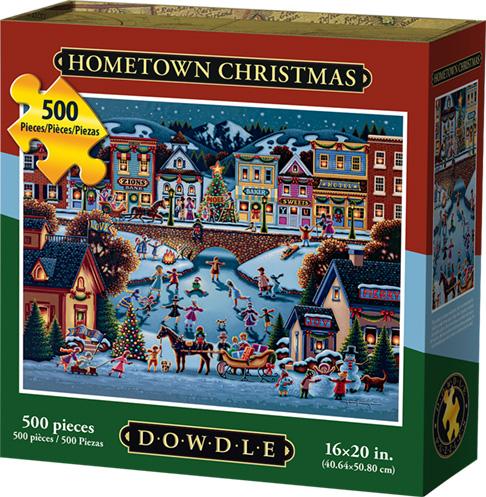 00128 16 X 20 In. Hometown Christmas Jigsaw Puzzle - 500 Piece