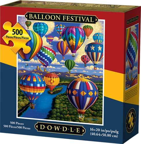 00174 16 X 20 In. Balloon Festival Jigsaw Puzzle - 500 Piece