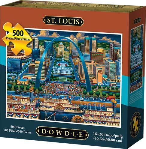 00176 16 X 20 In. St. Louis Jigsaw Puzzle - 500 Piece