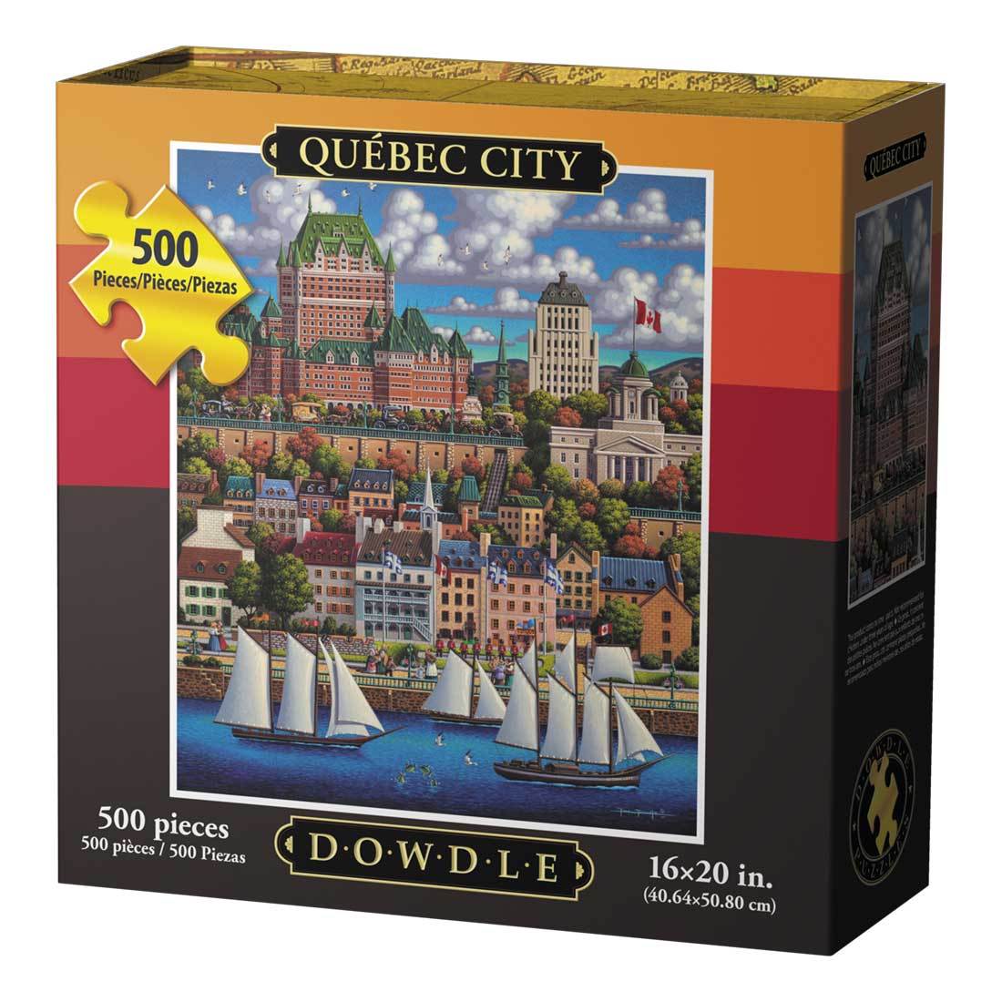 00190 16 X 20 In. Quebec City Jigsaw Puzzle - 500 Piece