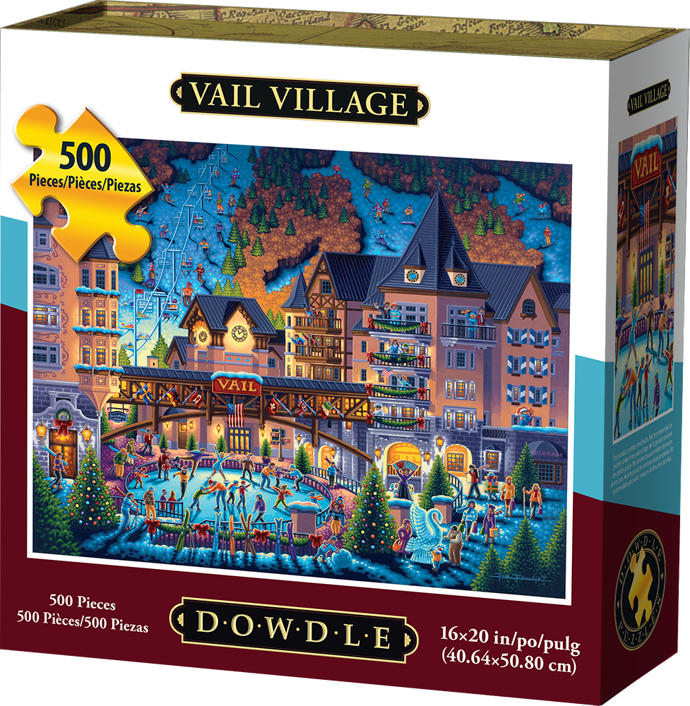 00200 16 X 20 In. Vail Village Jigsaw Puzzle - 500 Piece