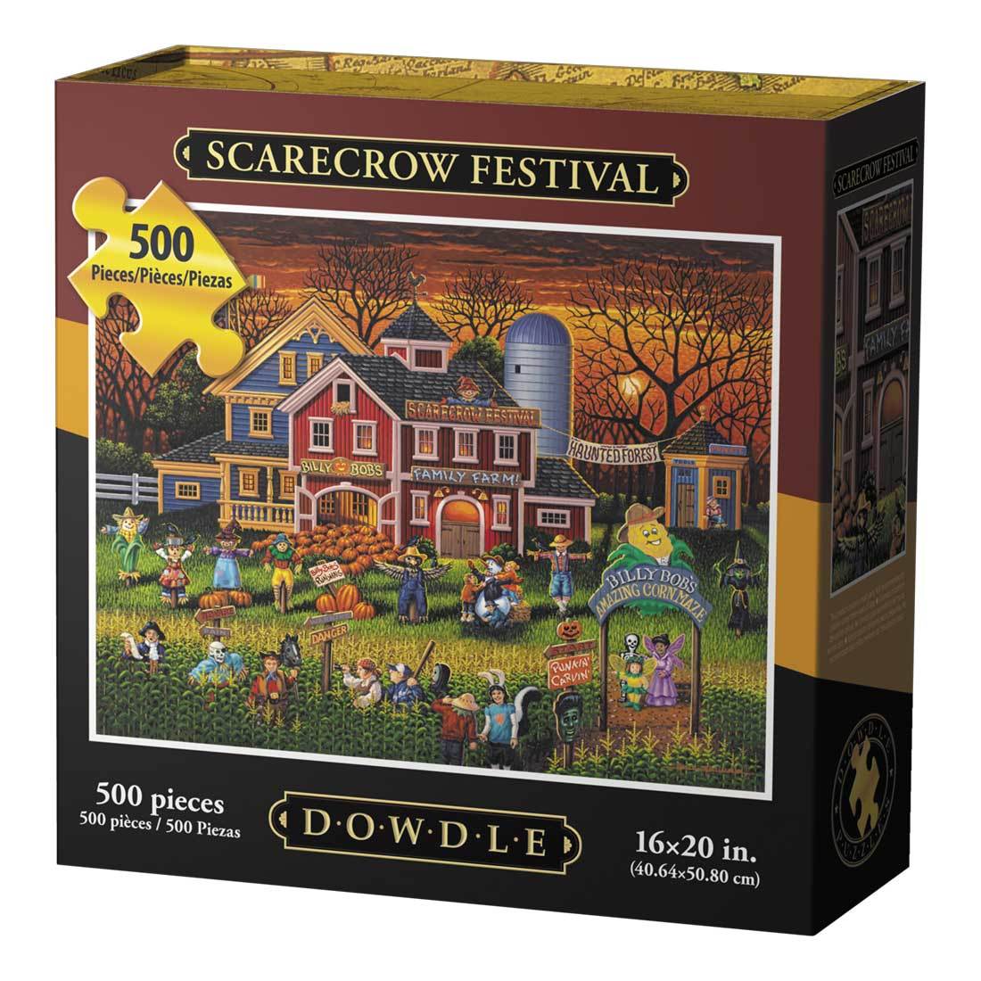 00209 16 X 20 In. Scarecrow Festival Jigsaw Puzzle - 500 Piece