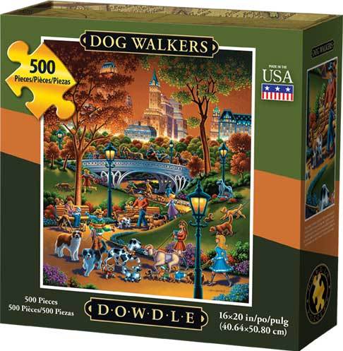 00230 16 X 20 In. Dog Walkers Jigsaw Puzzle - 500 Piece