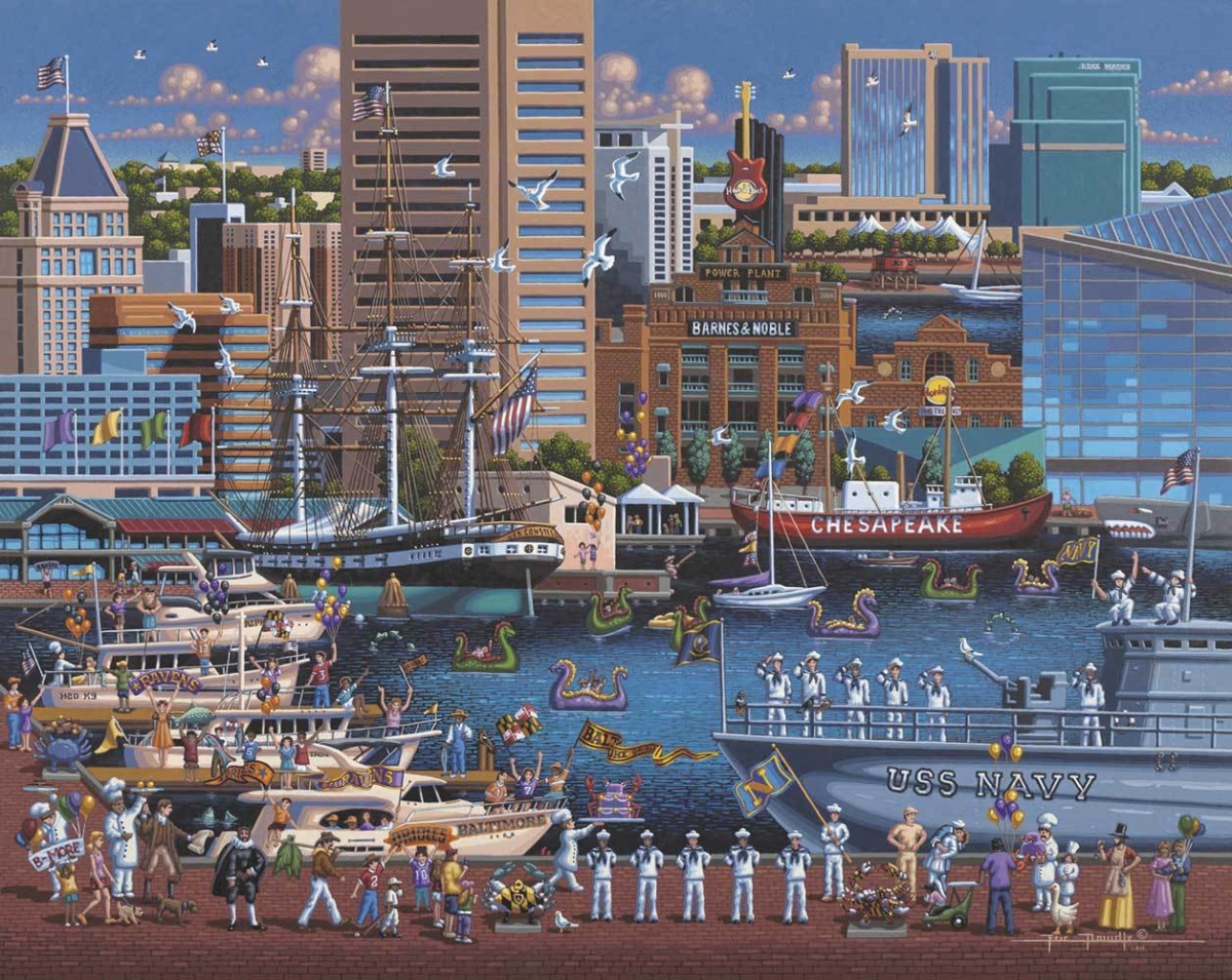 00244 16 X 20 In. Baltimore Jigsaw Puzzle - 500 Piece