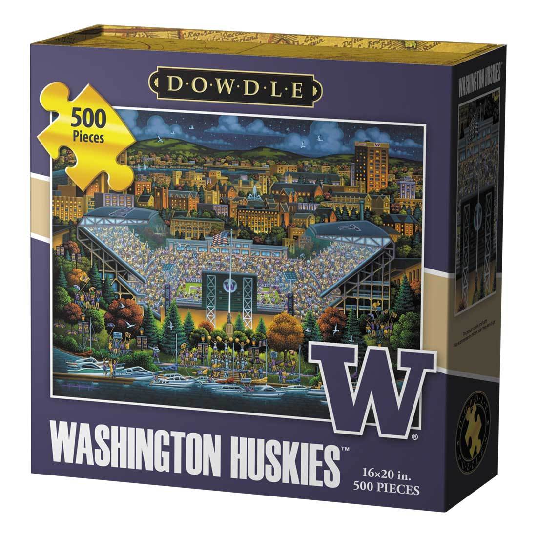 00256 16 X 20 In. Washington Huskies Jigsaw Puzzle - 500 Piece