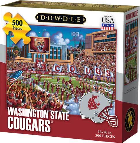 00284 16 X 20 In. Washington State Cougars Jigsaw Puzzle - 500 Piece