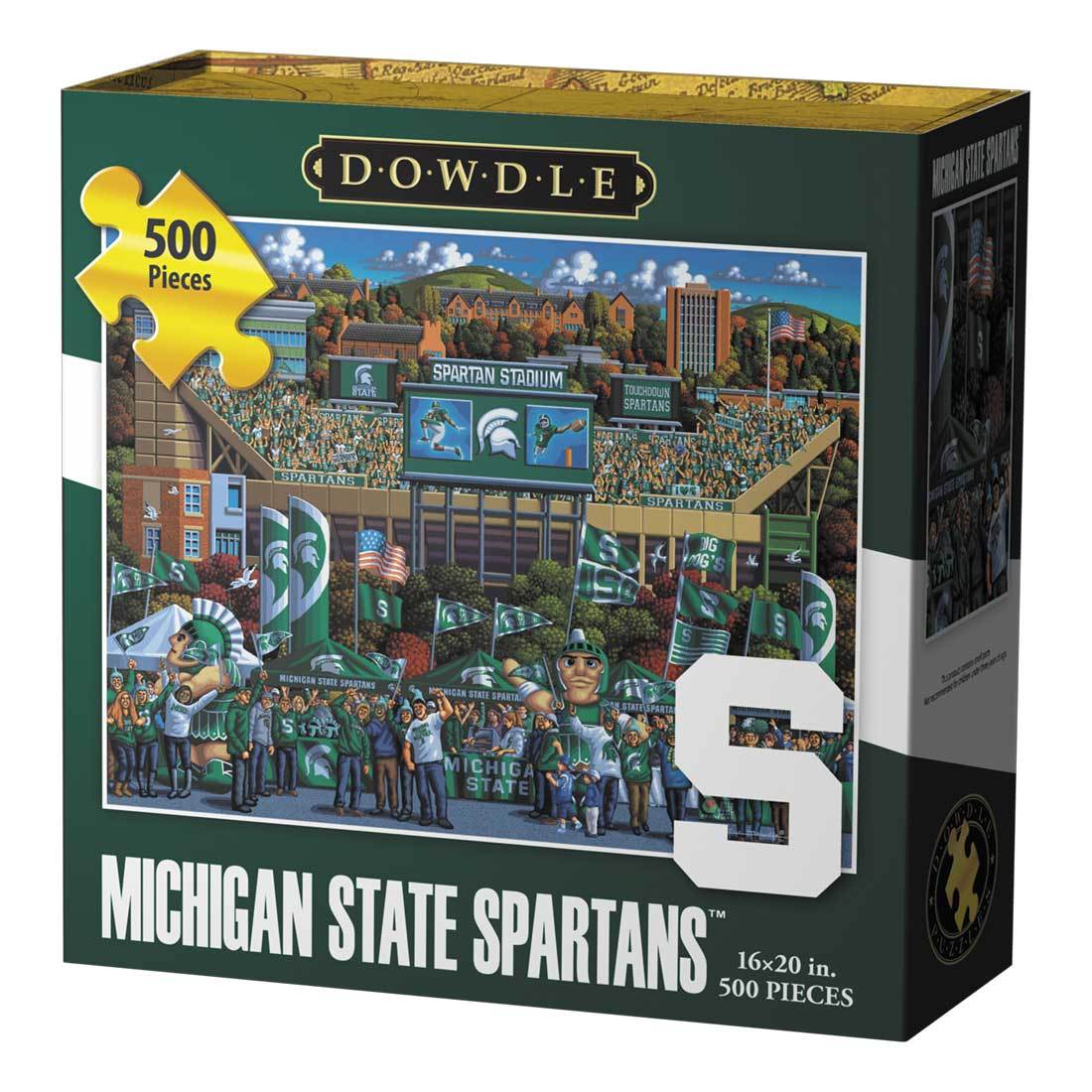 00287 16 X 20 In. Michigan State Spartans Jigsaw Puzzle - 500 Piece