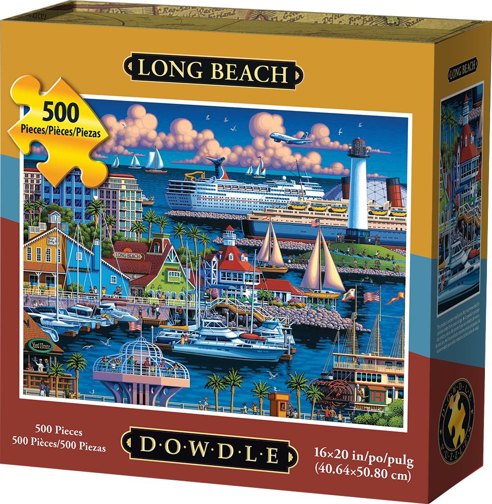 00325 16 X 20 In. Long Beach Jigsaw Puzzle - 500 Piece