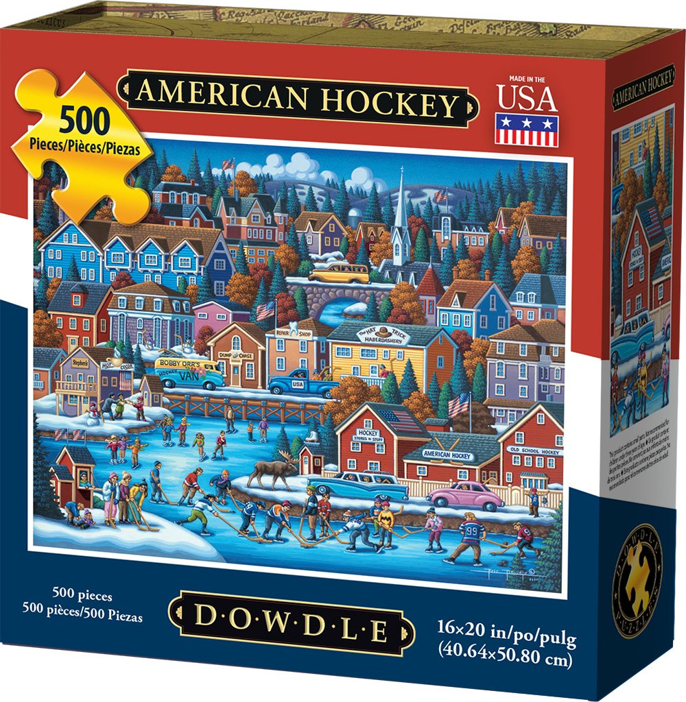 00328 16 X 20 In. American Hockey Jigsaw Puzzle - 500 Piece