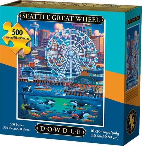 00329 16 X 20 In. Seattle Great Wheel Jigsaw Puzzle - 500 Piece