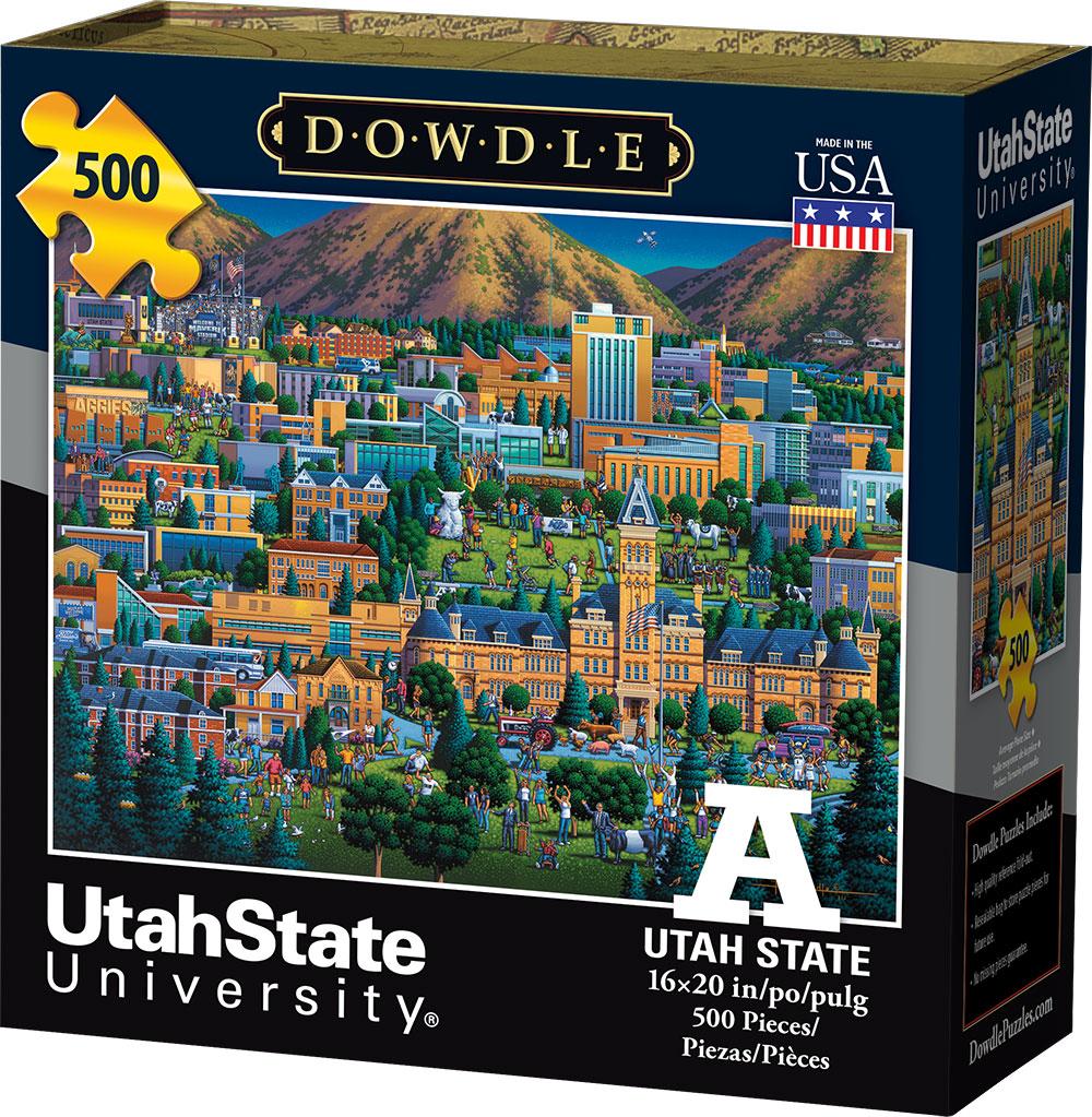 00331 16 X 20 In. Utah State University Campus Jigsaw Puzzle - 500 Piece