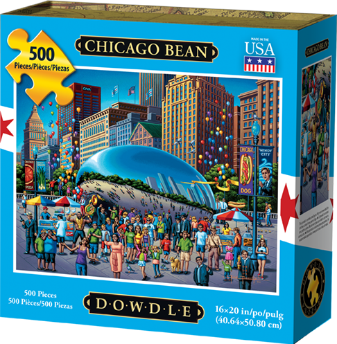 00333 16 X 20 In. Chicago Bean Jigsaw Puzzle - 500 Piece