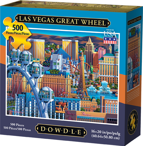 00334 16 X 20 In. Las Vegas Great Wheel Jigsaw Puzzle - 500 Piece