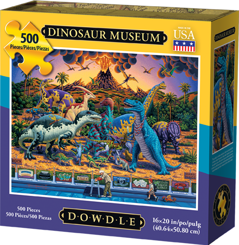 00336 16 X 20 In. Dinosaur Museum Jigsaw Puzzle - 500 Piece