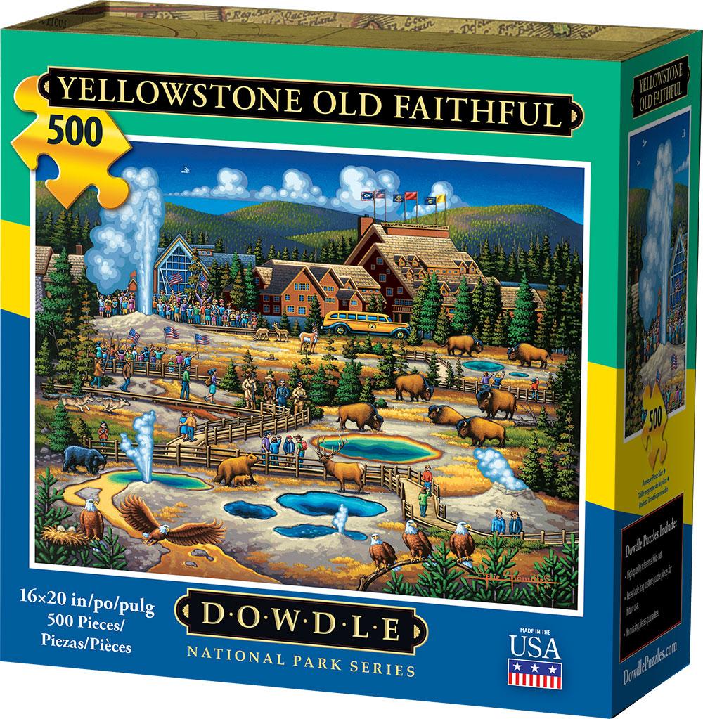 00340 16 X 20 In. Yellowstone Old Faithful Jigsaw Puzzle - 500 Piece