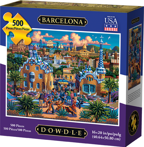 00343 16 X 20 In. Barcelona Jigsaw Puzzle - 500 Piece