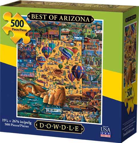 00395 19.25 X 26.625 In. Best Of Arizona Jigsaw Puzzle - 500 Piece