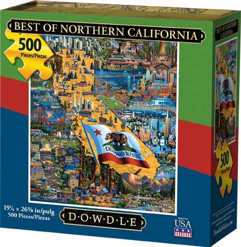 00396 19.25 X 26.625 In. Best Of Northern California Jigsaw Puzzle - 500 Piece