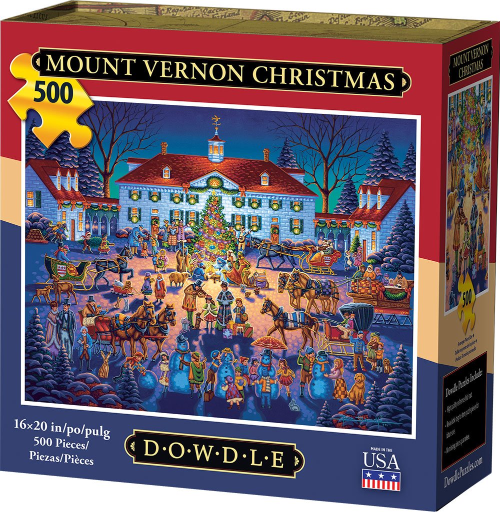 00427 16 X 20 In. Mount Vernon Christmas Jigsaw Puzzle - 500 Piece